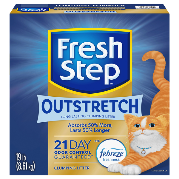 Fresh Step Outstretch Clumping Febreze Freshness Cat Litter