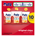 Utz Snack Packs Potato Chips Original - 10 ct