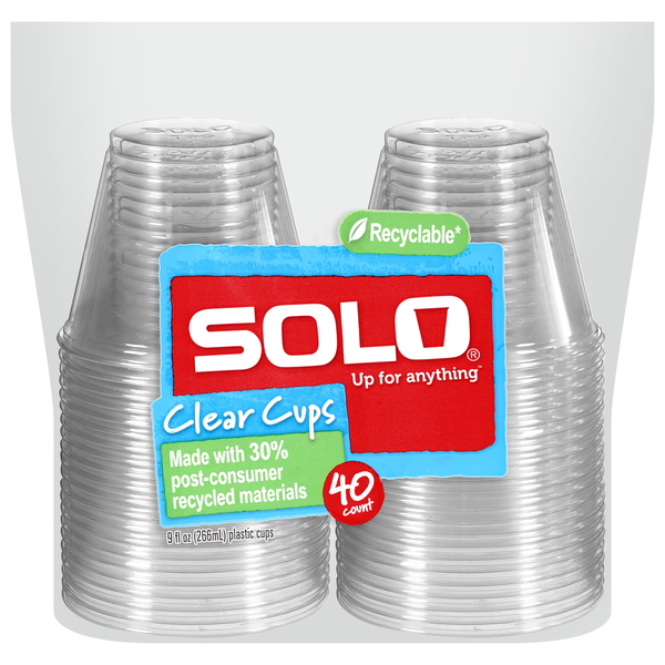 Solo Clear Cups 9 oz