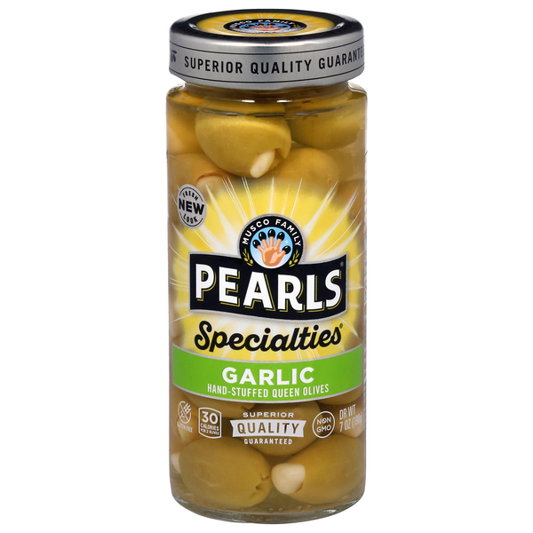 Pearls Specialties Garlic Stuffed Queen Olives