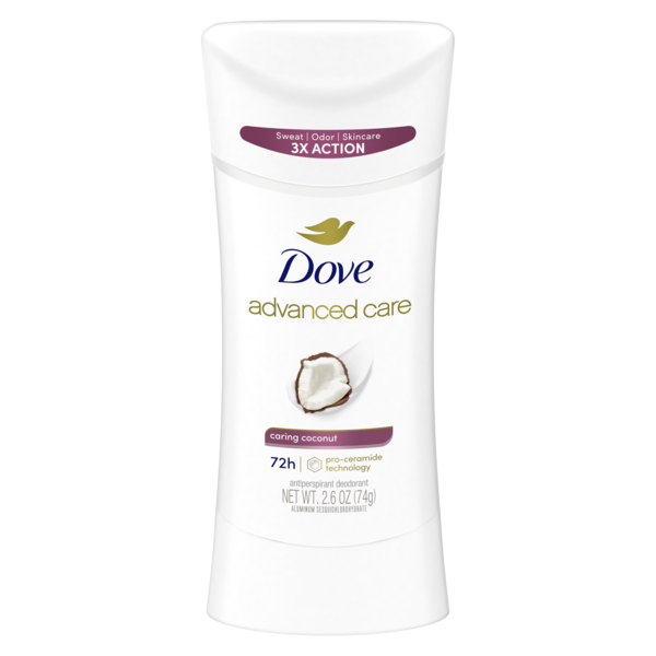Dove Advanced Care Caring Coconut Antiperspirant Deodorant Solid