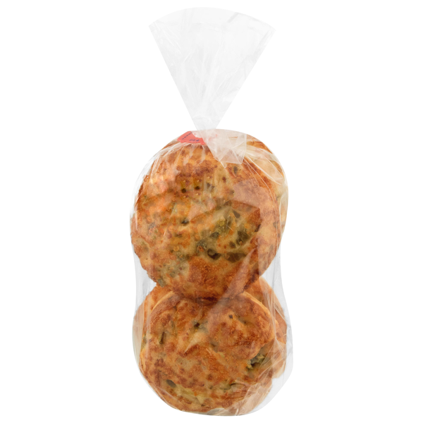 Hannaford Bakery Jalapeno & Cheese Focaccia Rolls - 4 ct