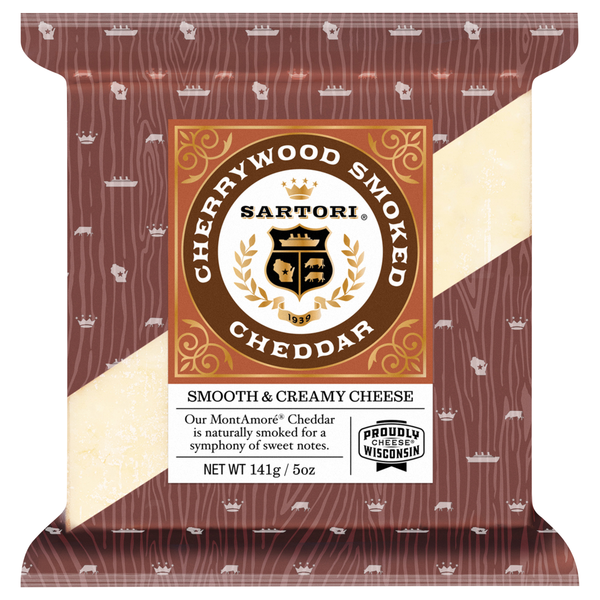 Sartori Cherrywood Smoked Cheddar Cheese Block