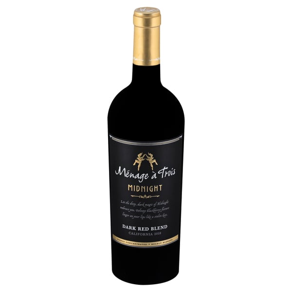 Menage a Trois Midnight California Dark Red Blend Wine