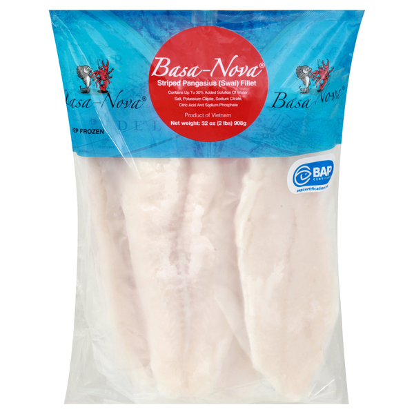 Basa Nova Striped Pangasius (Swai) Fillet Frozen