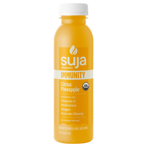 Suja Organic Cold Pressed Immunity Citrus Pineapple Fruit Juice Drink