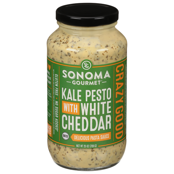 Save on Sonoma Gourmet Kale Pesto with White Cheddar Pasta Sauce Order