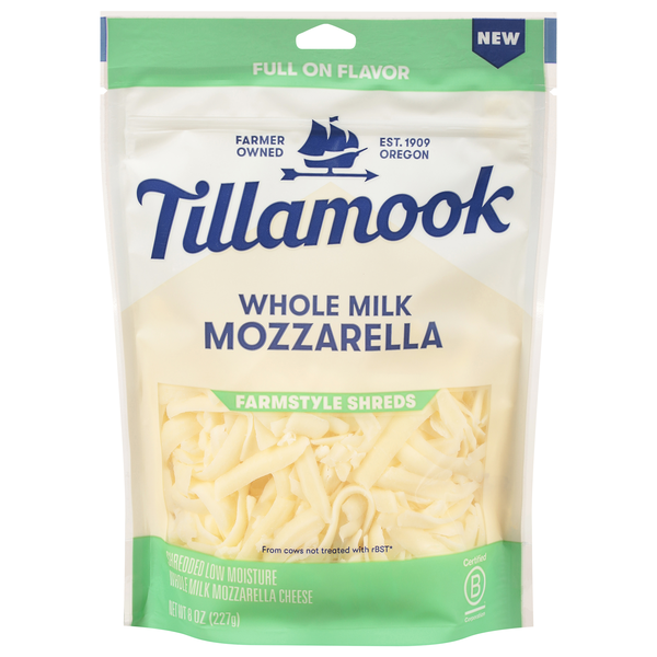 Save on Tillamook Farmstyle Shredded Whole Milk Mozzarella Cheese Order