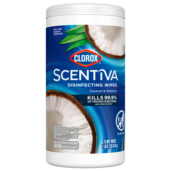 Save on Clorox Scentiva Pacific Breeze & Coconut Disinfecting Wipes