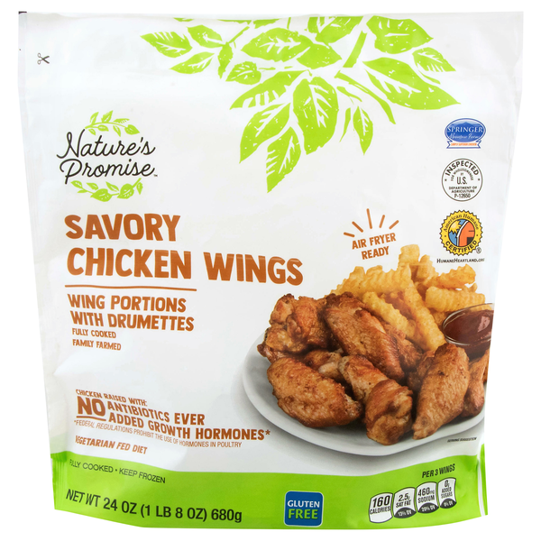 Nature's Promise Savory Chicken Wings Frozen