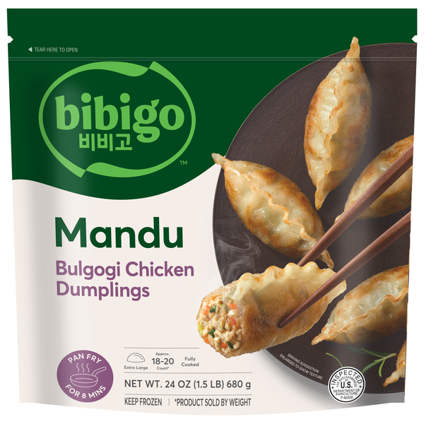 Bibigo Mandu Bulgogi Chicken Dumplings Frozen