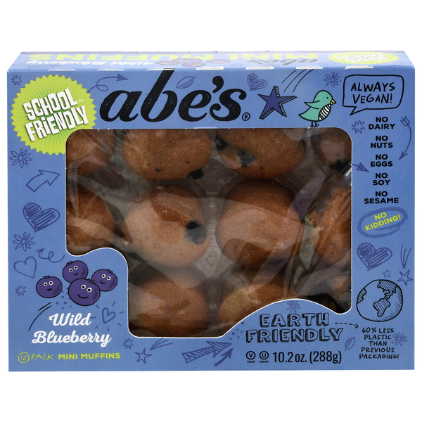 Abe's Vegan Wild Blueberry Mini Muffins - 12 ct