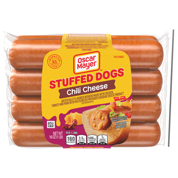Oscar Mayer Stuffed Dogs Chili Cheese Hot Dogs