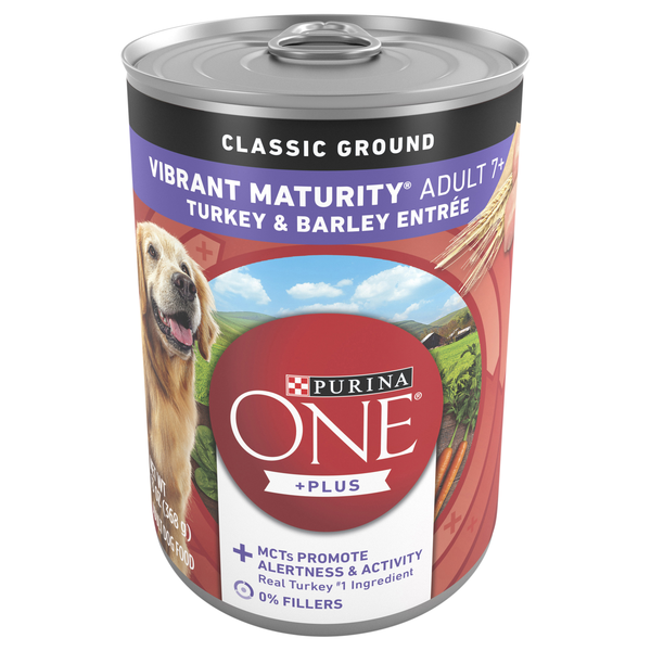 Purina ONE SmartBlend Vibrant Maturity 7+ Turkey/Barley Adult Wet Dog Food