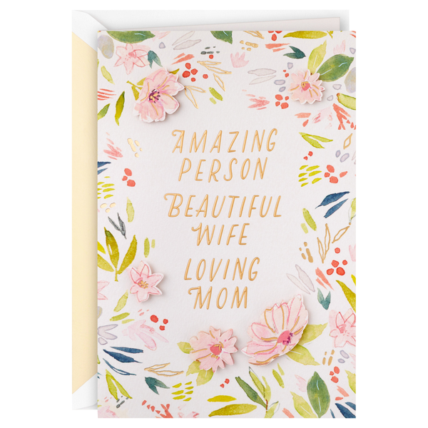 Hallmark Signature Mother's Day Card for Wife Amazing Person