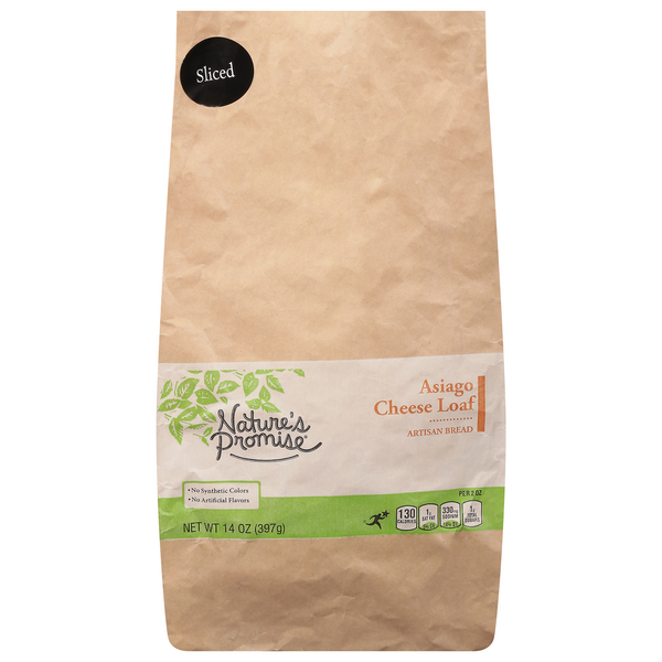 Save on Nature's Promise Bakery Asiago Cheese Loaf Artisan Bread Order