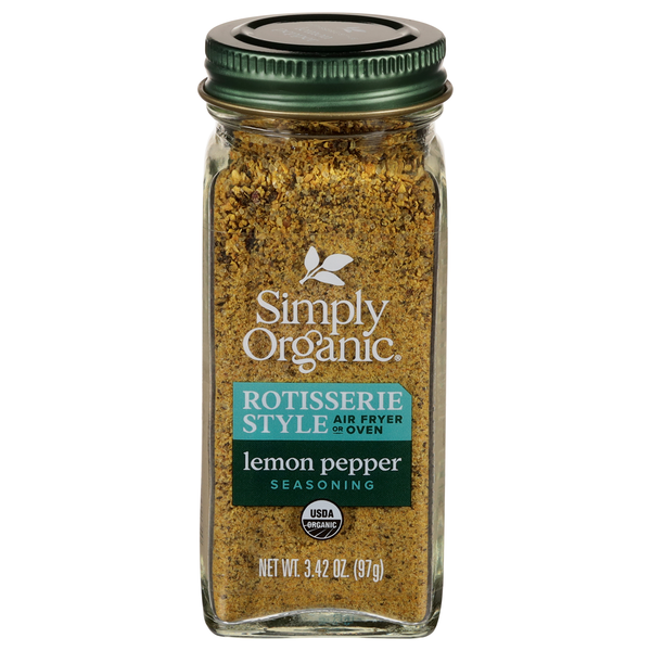 Simply Organic Rotisserie Style Lemon Pepper Seasoning