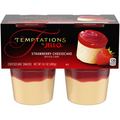 Jell-O Temptations Strawberry Cheesecake Snack Cups - 4 ct