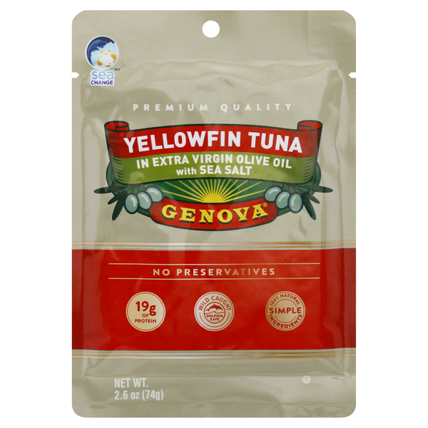 Save on Genova Yellowfin Tuna in Extra Virgin Olive Oil with Sea Salt