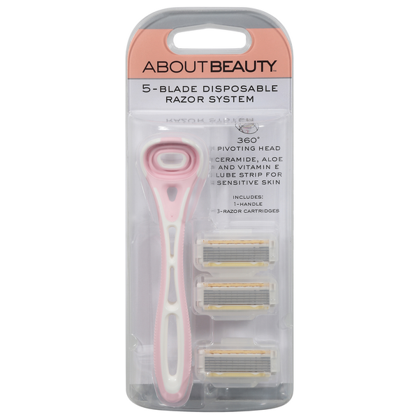 About Beauty 5-Blade Disposable Razor System
