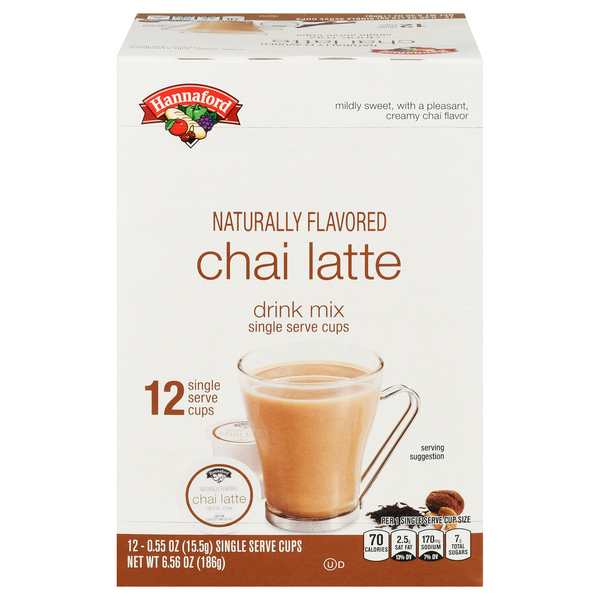 Hannaford Chai Latte Flavored Drink Mix Single Serving Cups