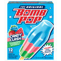 Bomb Pop Candy Clash Blue Raspberry Strawberry & Watermelon Ice Pops 12 ct