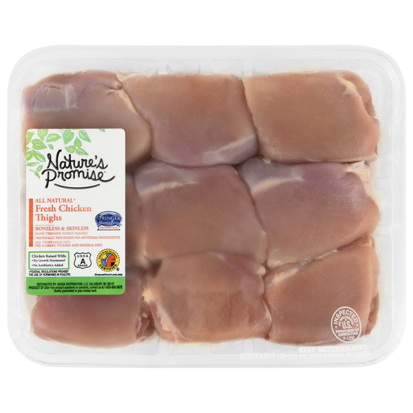 Nature's Promise Boneless & Skinless Chicken Thighs Family Pack Fresh