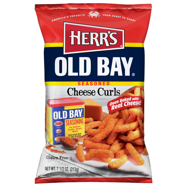 Herr's Cheese Curls Old Bay Seasoned