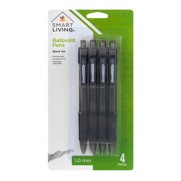 Smart Living Ballpoint Pens Black Ink 1.0 mm