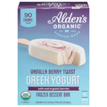 Alden's Organic Vanilla Berry Twist Greek Yogurt Frozen Dessert Bar - 4 ct
