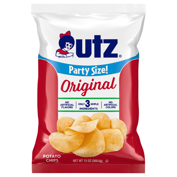 Utz Original Potato Chips Party Size