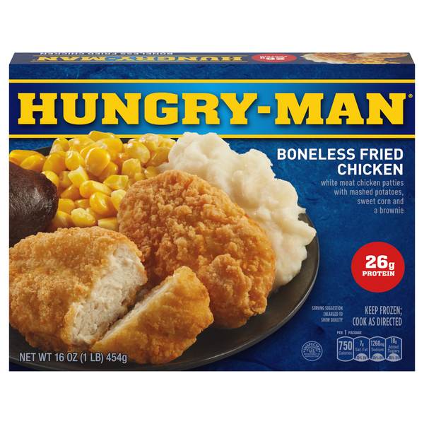 Hungry-Man Boneless Fried Chicken Protein Frozen Meal