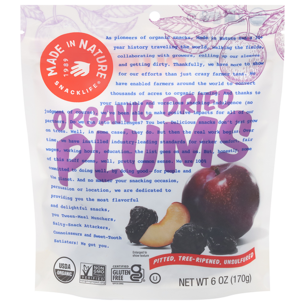 Save on Made In Nature Dried Plums Organic Order Online Delivery GIANT