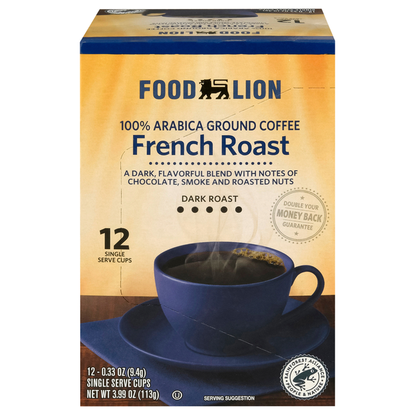 Food Lion French Roast Dark Single Serve Coffee Cups