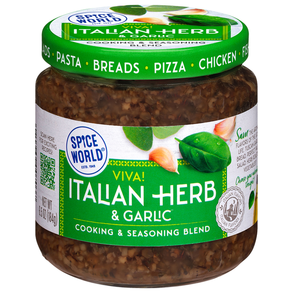 Spice World Viva! Italian Herb & Garlic Cooking & Seasoning Blend