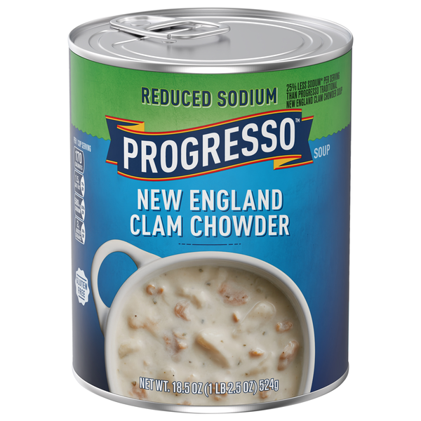 Progresso Reduced Sodium Gluten Free New England Clam Chowder Soup