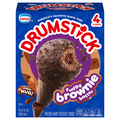 Nestle Drumstick Fudgy Brownie Batter Frozen Dairy Dessert Cones - 4 ct