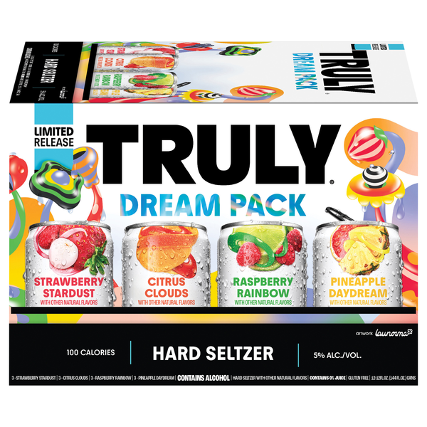 TRULY Dream Pack Variety Hard Seltzer Gluten Free - 12 pk
