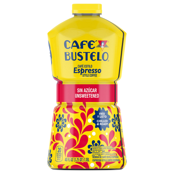 Cafe Bustelo Unsweetened Espresso-Style Iced Coffee Refrigerated