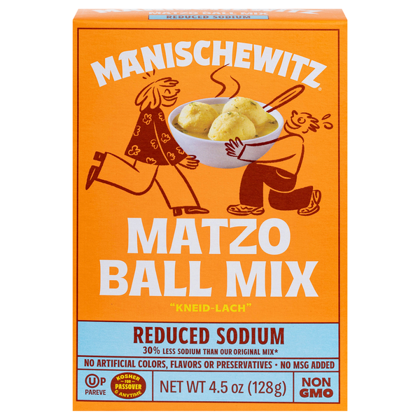 Manischewitz Reduced Sodium Matzo Ball Mix Kosher For Passover