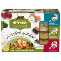 Rachael Ray Nutrish Entrees Grain Free Variety Pack Wet Cat Food - 12 ct