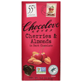 Chocolove Gluten Free Cherries/Almonds Dark Chocolate Candy Bar 55% Cocoa