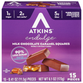 Atkins Endulge Treat Milk Chocolate Caramel Squares - 15 ct