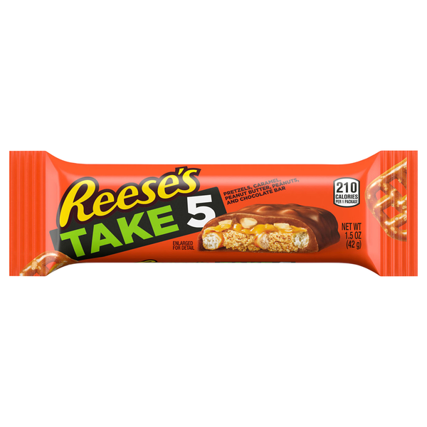 Reese's Take 5 Pretzel Caramel Peanut Butter Peanuts & Chocolate Candy Bar