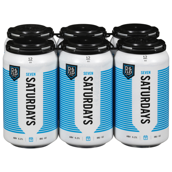 R&D Brewing Seven Saturdays Modern IPA Beer - 6 pk
