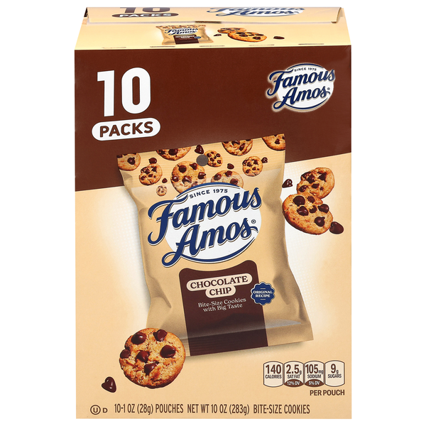 Famous Amos Bite-Size Chocolate Chip Cookies - 10 ct