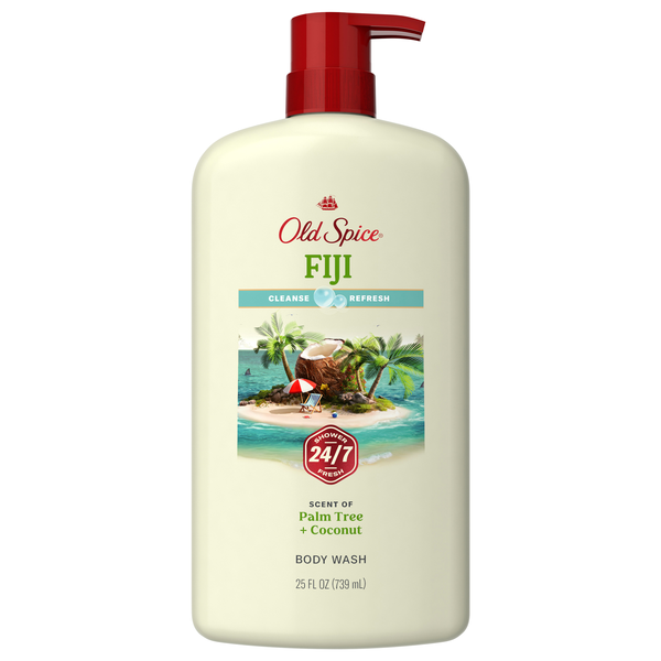Old Spice Men Fiji with Palm Tree Body Wash Pump