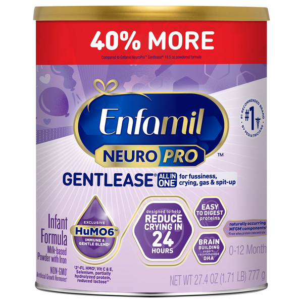 Enfamil NeuroPro Gentlease Powder Infant Formula for Fussiness/Crying/Gas