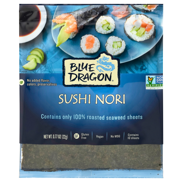 Blue Dragon Sushi Nori Roasted Seaweed Sheets