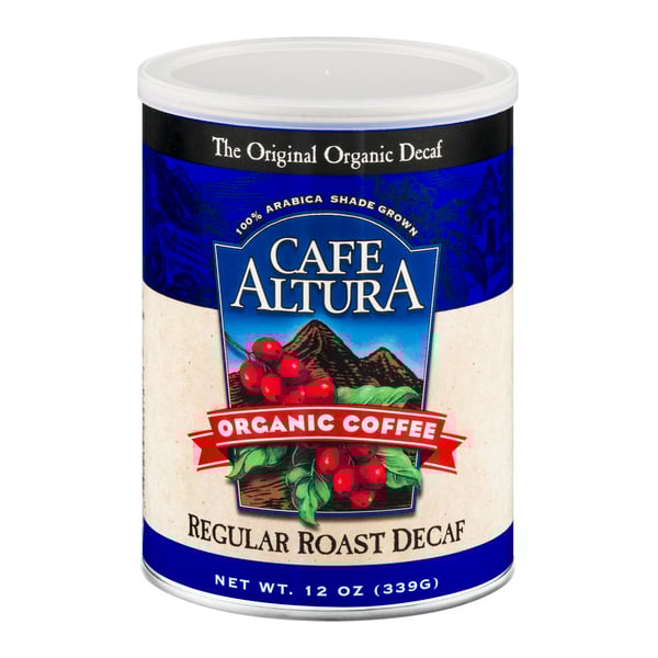 Cafe Altura Organic Decaf Regular Medium Roast Ground Coffee
